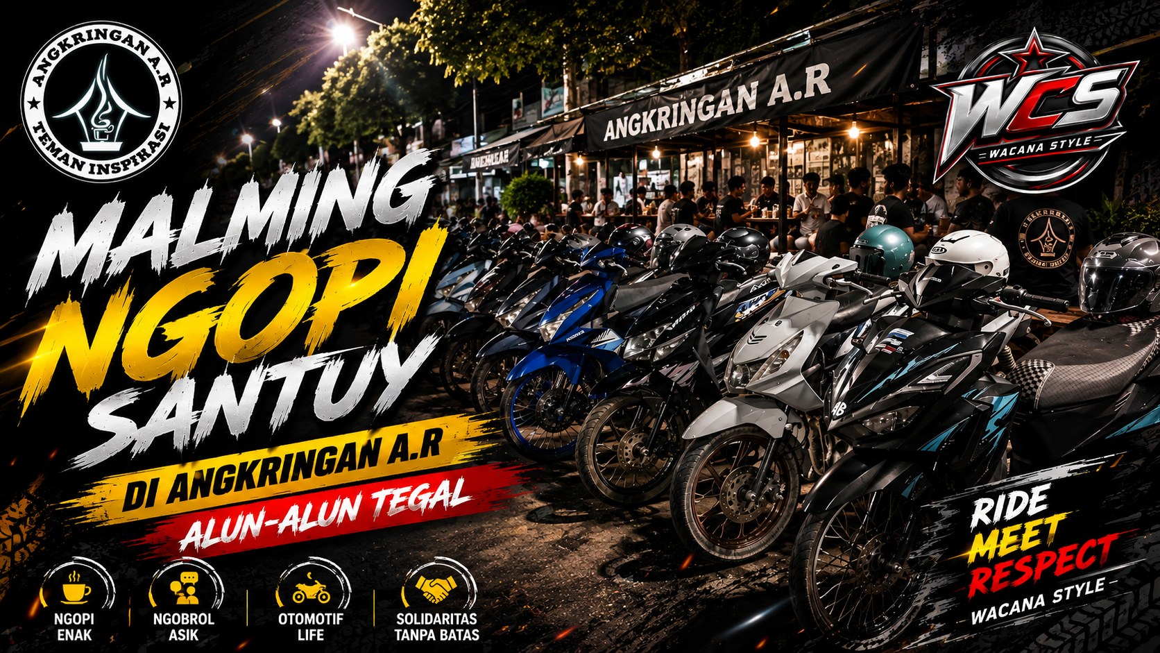Malming Ngopi Santuy di Angkringan A.R Alun-Alun Tegal, Nongkrong Asik!