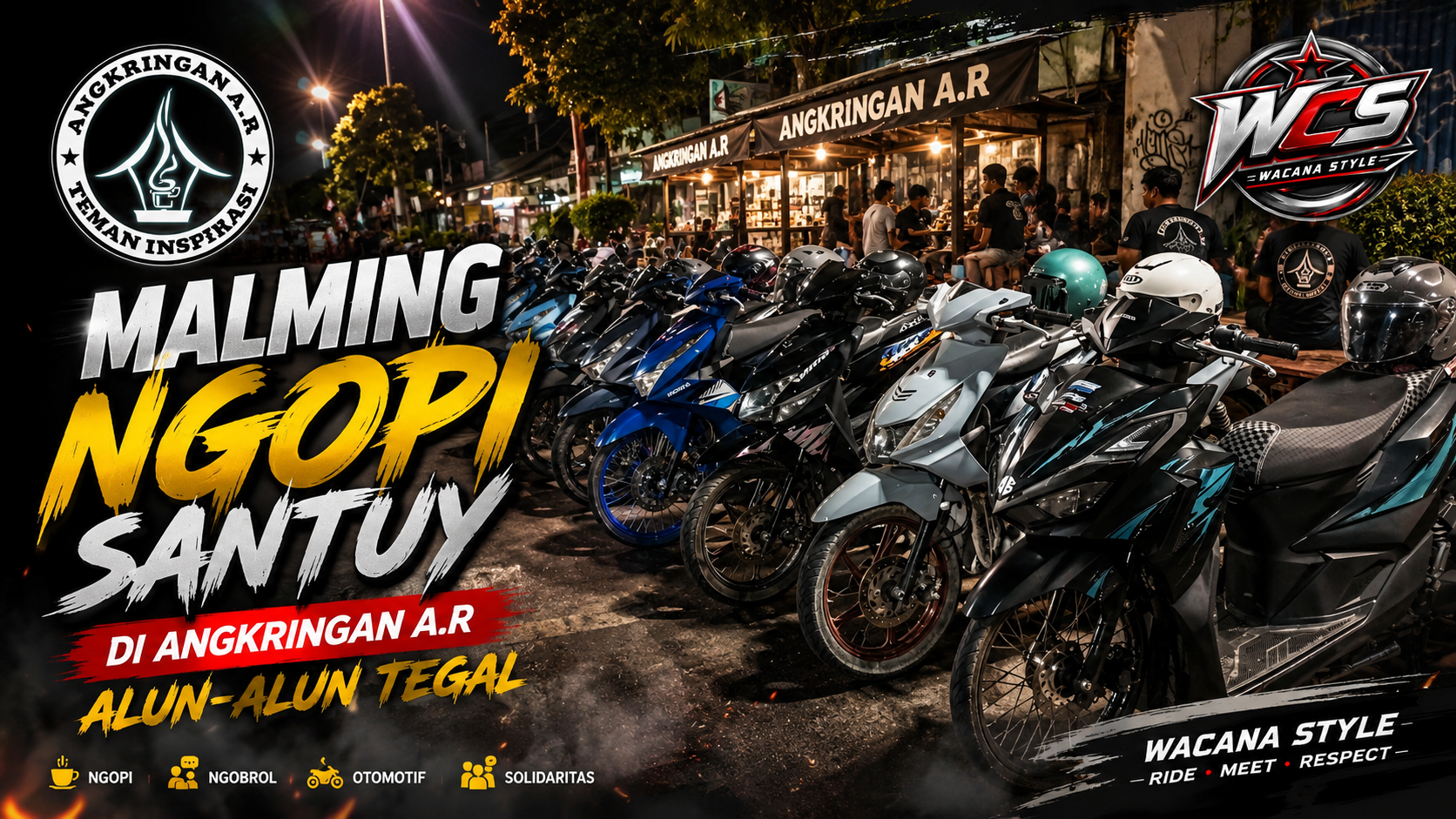 Malming Ngopi Santuy di Angkringan A.R Alun-Alun Tegal, Nongkrong Asik!